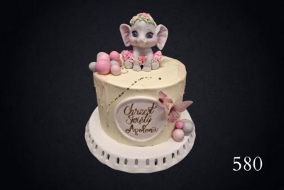 Tort na chrzest 580